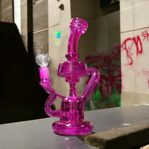 9.5″ Neon Recycler Water Pipe –