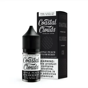 Apple Peach Strawberry by Coastal Clouds Salt Series – 30ML E-Liquid