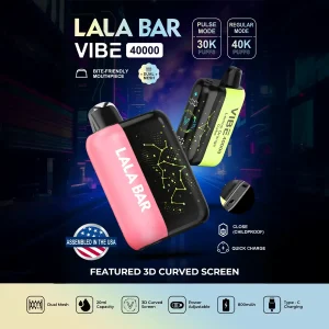 Assembled in USA | LALA BAR Vibe 40K Puff Disposable Device – TEXAS COMPLIANT VERSION