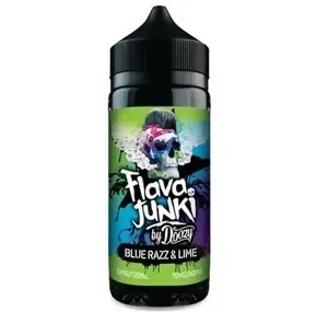BLUE RAZZ & LIME 100ML E LIQUID FLAVA JUNKI BY DOOZY PGVG 30/70