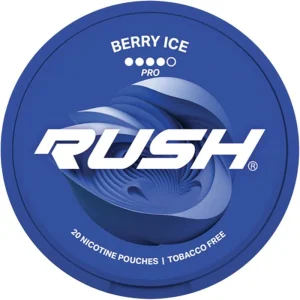 Blueberry ice Rush nicotine pouches 20 pack