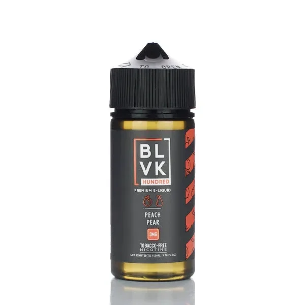 BLVK Hundred E-liquid – Peach Pear – 100ml - Image 2