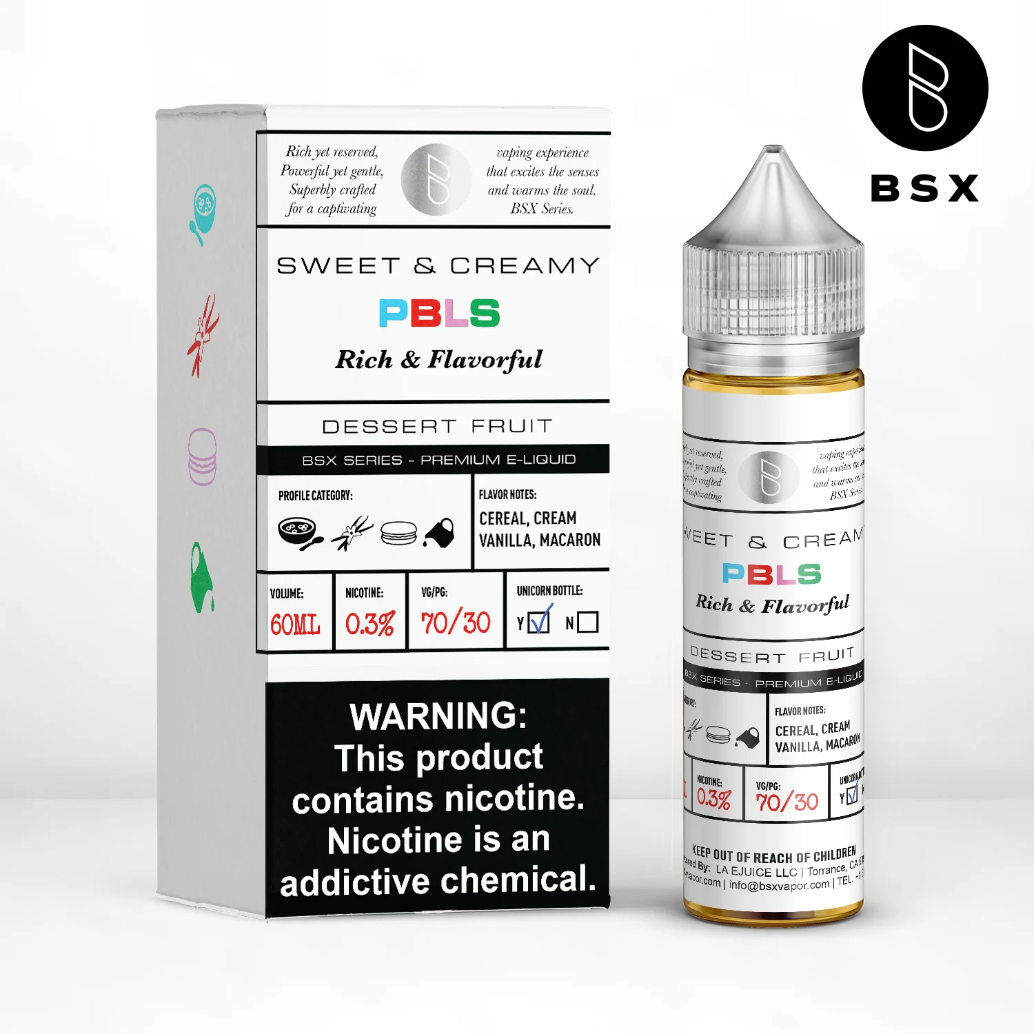 BSX 60ml E-Juice 6MG Collection