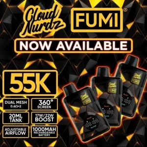 Cloud Nurdz X Fumi 55,000 Puff Disposable Vape