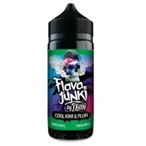 COOL KIWI & PLUM 100ML E LIQUID FLAVA JUNKI BY DOOZY PGVG 30/70