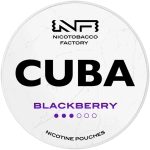 Cuba White Line Blackberry Nicotine Pouches 10mg (5 Pack)