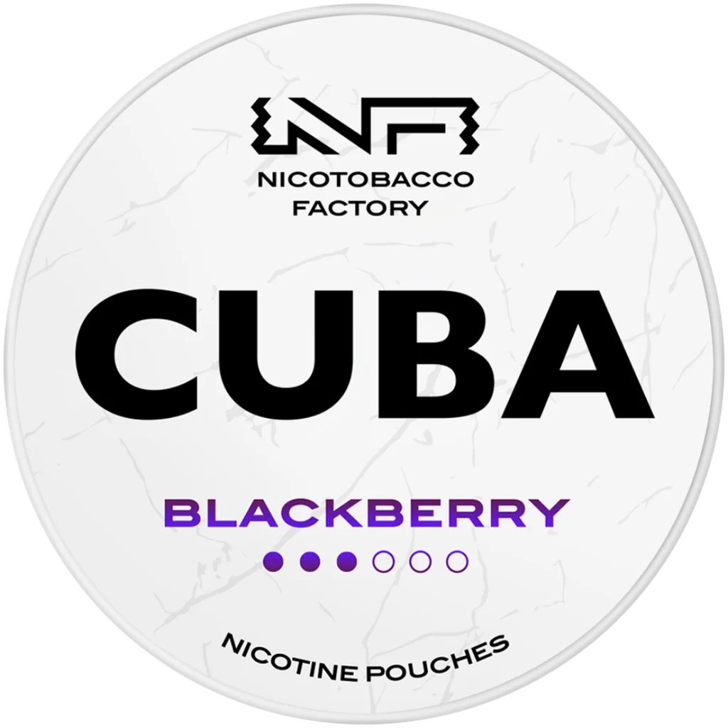 Cuba White Line Blackberry Nicotine Pouches 10mg (5 Pack)