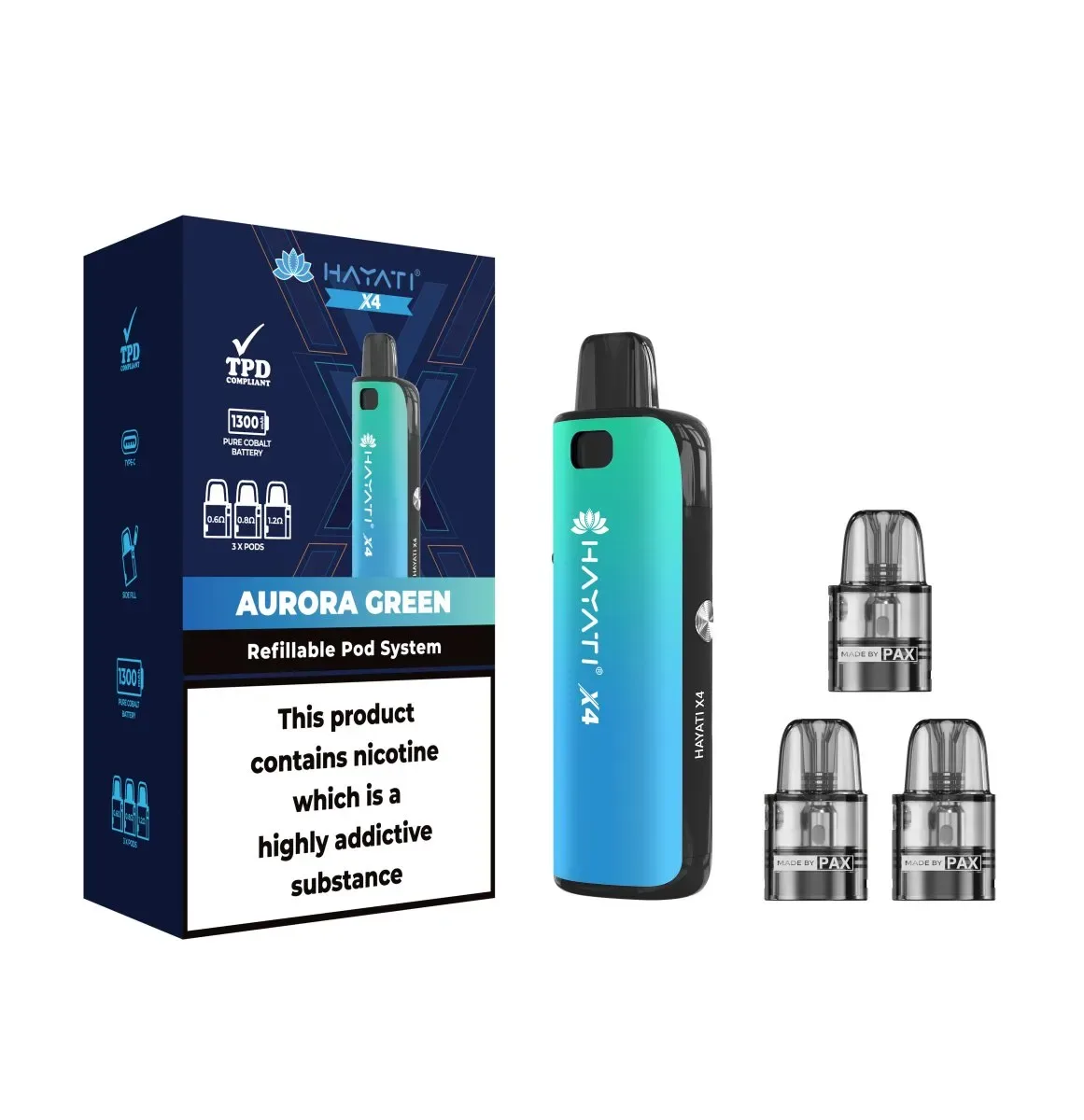 Hayati X4 Refillable Pod System Vape Kit