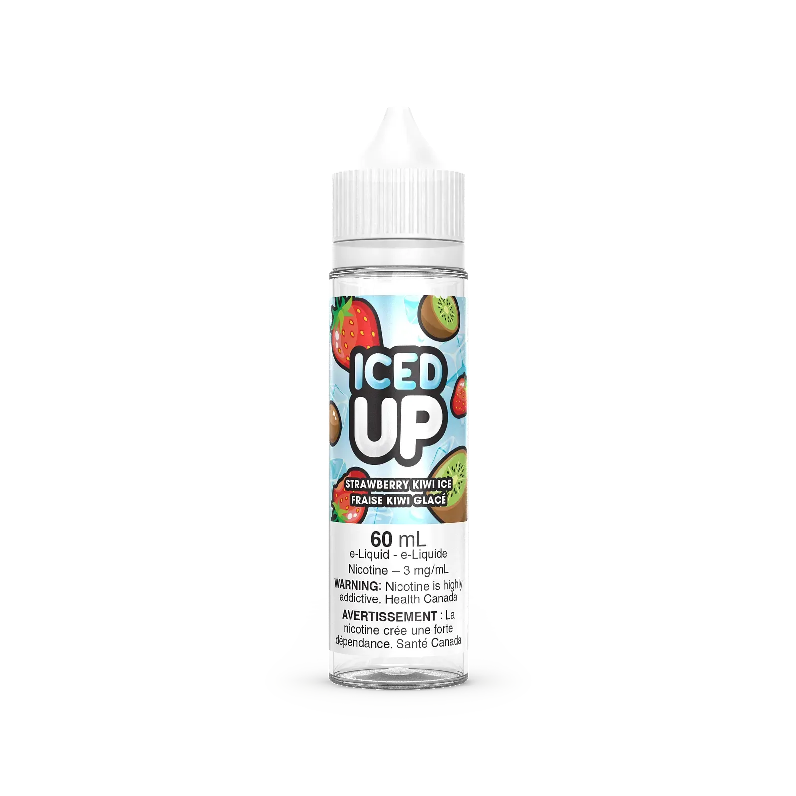 Iced Up Freebase - Strawberry Kiwi Ice (60mL) | Vape Cloud Canada