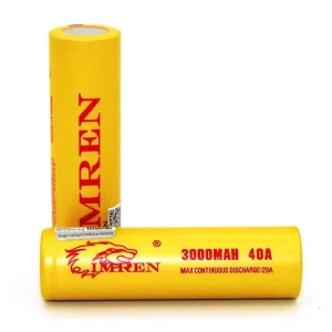 Imren 18650 3000mAh ( 40A ) Single (Gold)