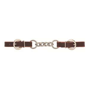 Latigo Leather 3-1/2" Single Link Chain Curb Strap