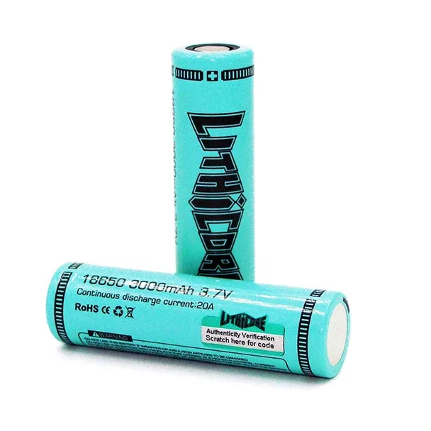 Lithicore 18650 3000mAh Battery - Singles
