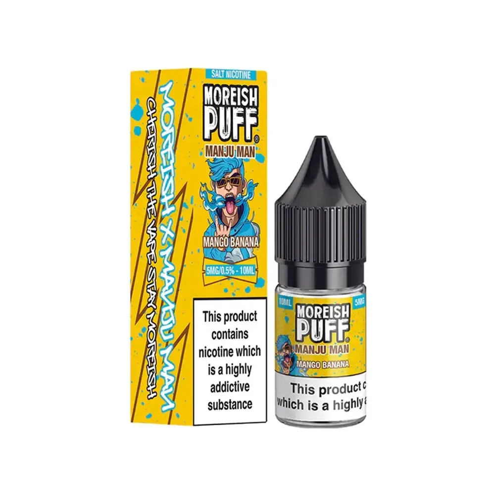 Mango Banana Moreish Puff Manju Man 10ml Nic Salt