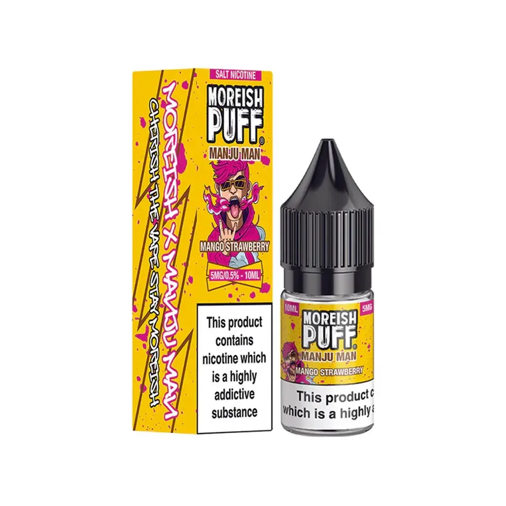 Mango Strawberry Moreish Puff Manju Man 10ml Nic Salt