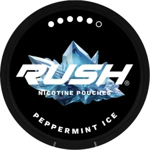 Peppermint ice Rush nicotine pouches 20 pack