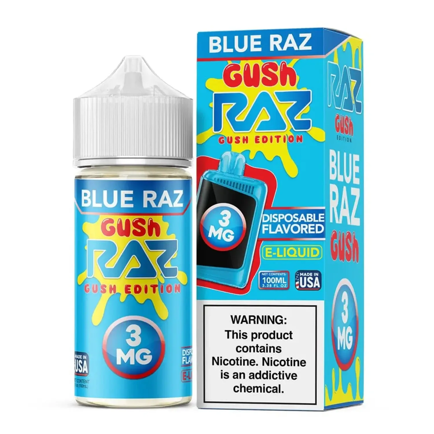 RAZ – Blue Raz Gush – 100ML E-Liquid