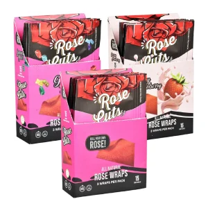Rose Cuts Pink Rose Wraps - 3ct