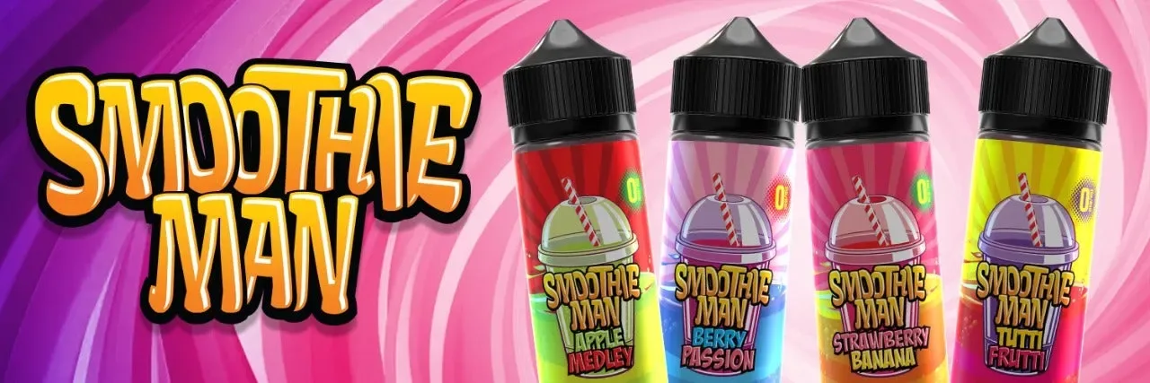 Smoothie Man 100ML Shortfill Vape E-Liquid 70/30 VG/PG – Premium Fruit Flavour Vape Juice