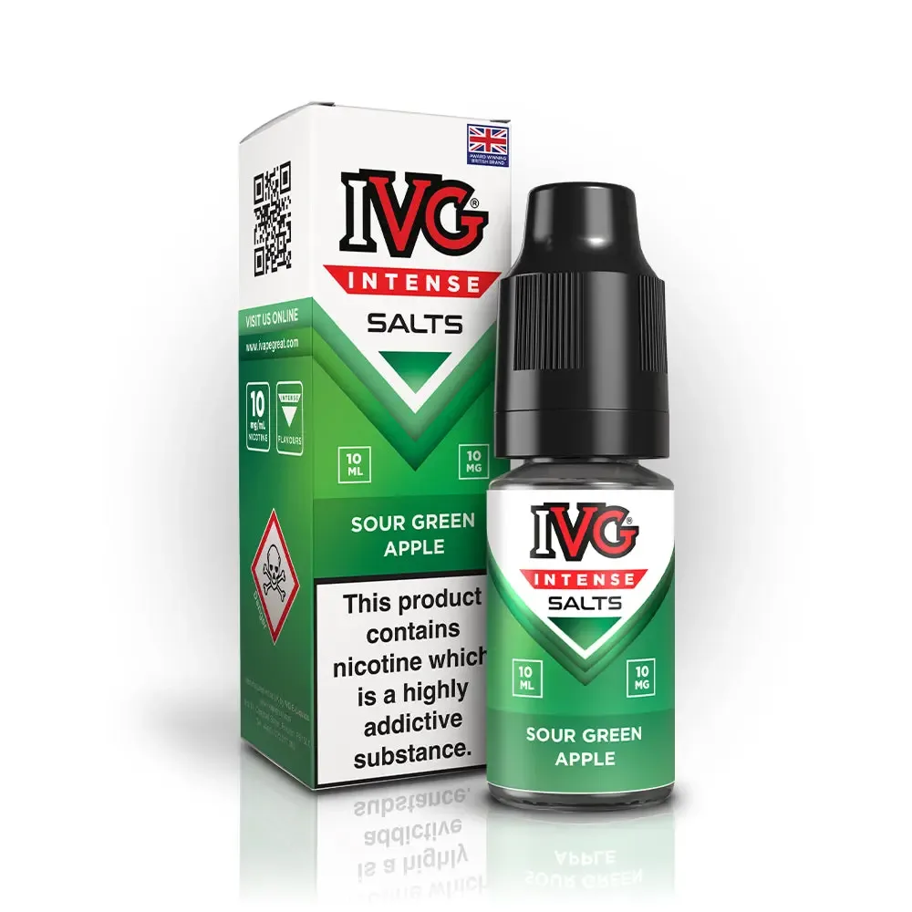 Sour Green Apple Nic Salt by IVG Intense Salts