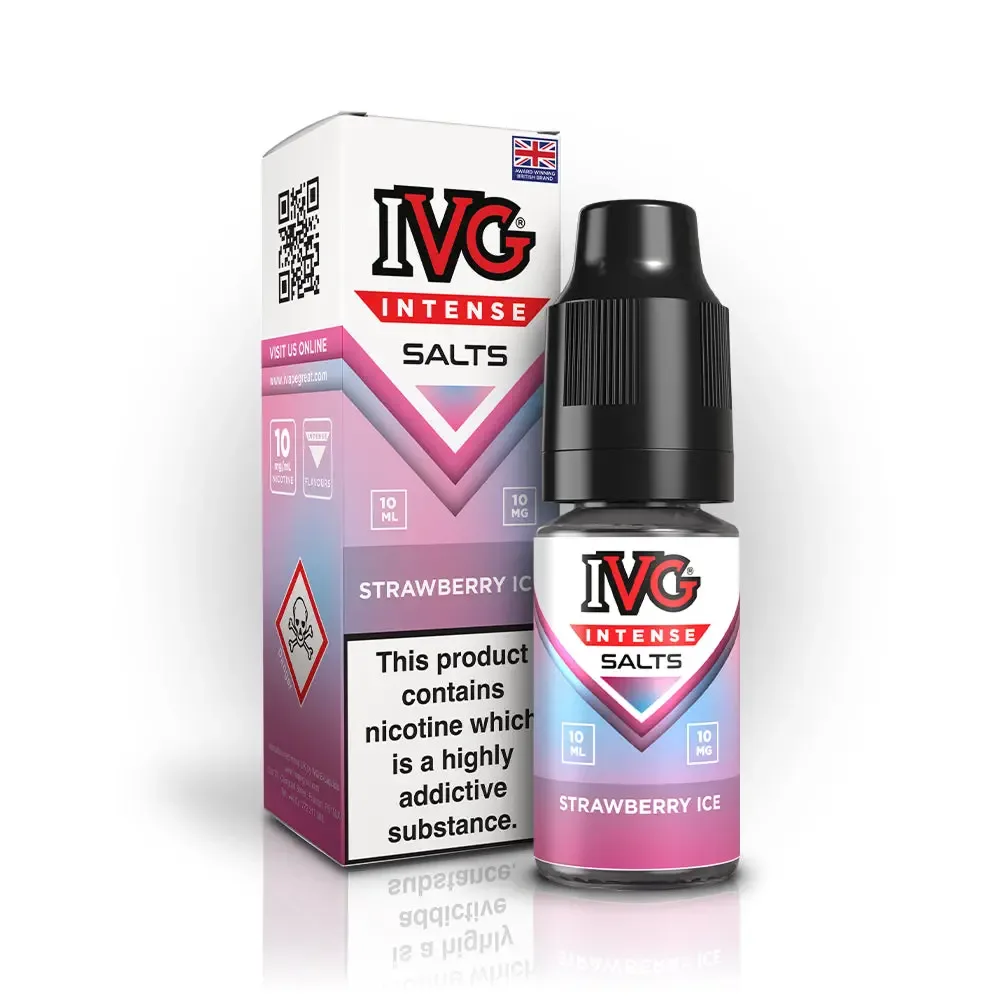 Strawberry Ice Nic Salt by IVG Intense Salts