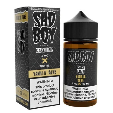 Vanilla Cake - 6mg - Sad Boy - 100mL
